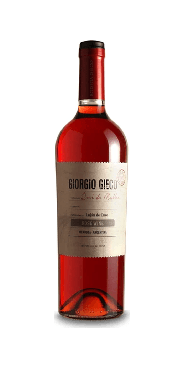 Botella de Rosé de Malbec, Bodega Gieco