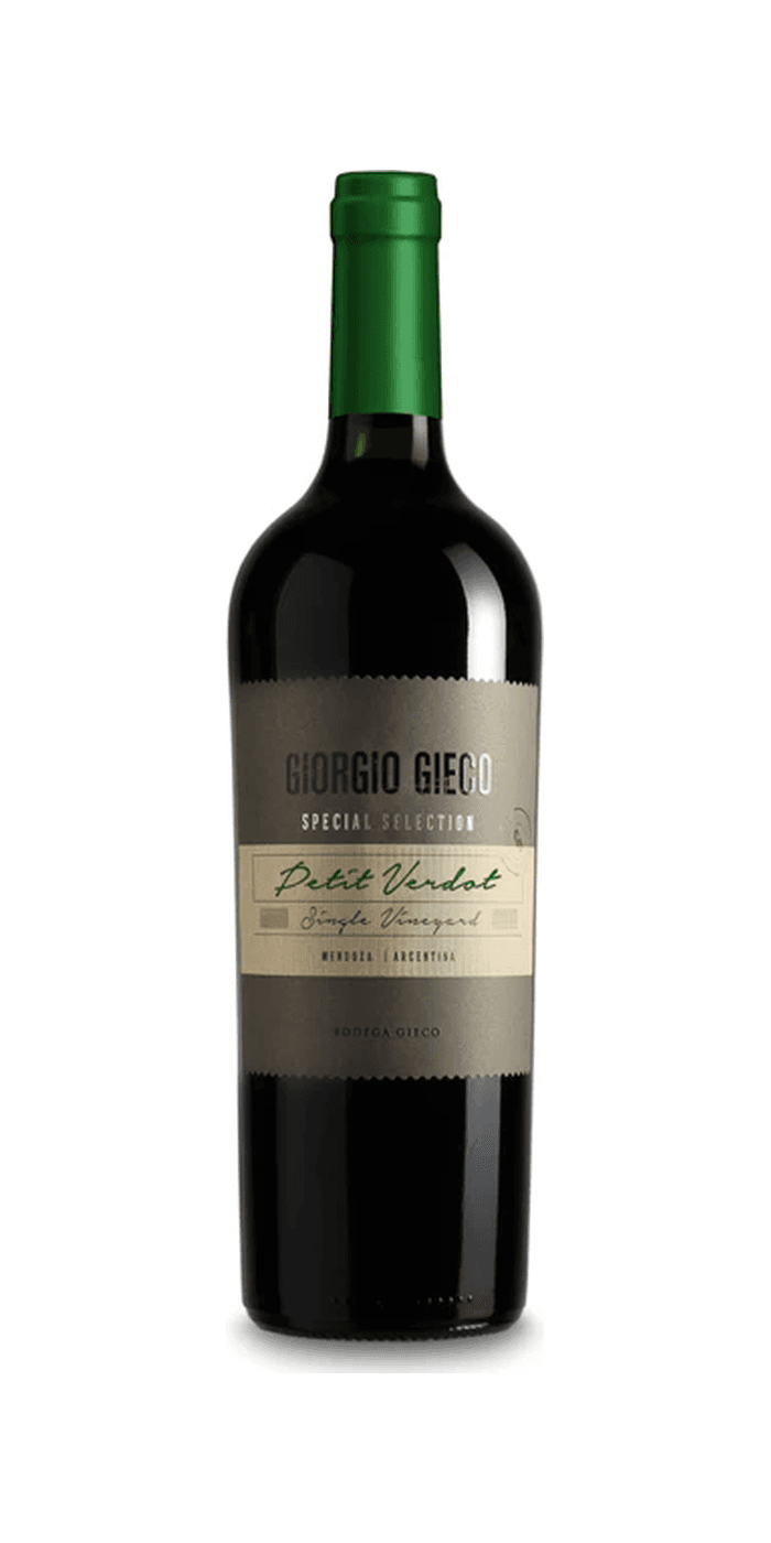 Botella de Petit Verdot Special Selection, Bodega Gieco