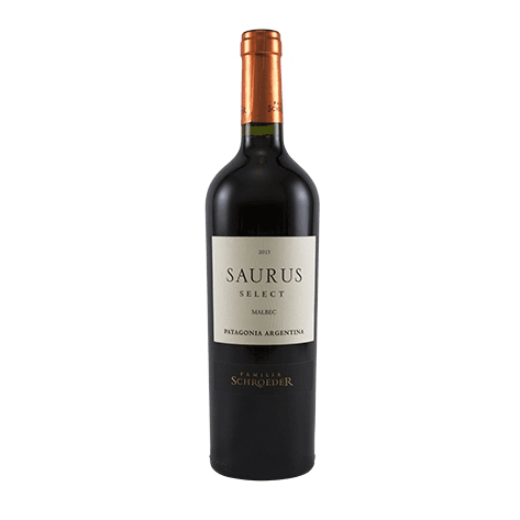 Botella de Saurus Select Malbec, Familia Schroeder